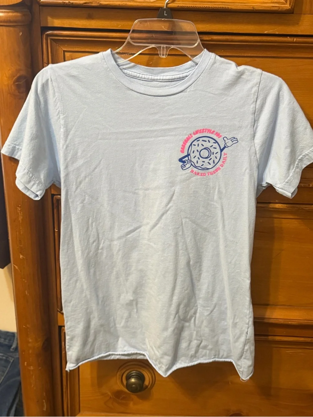 BSBL 101 Light Blue Donut Graphic Short-Sleeve Boys T-Shirt